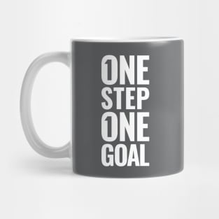 One step. One goal. Mug